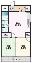 アネスティ千里丘1号館の物件間取画像